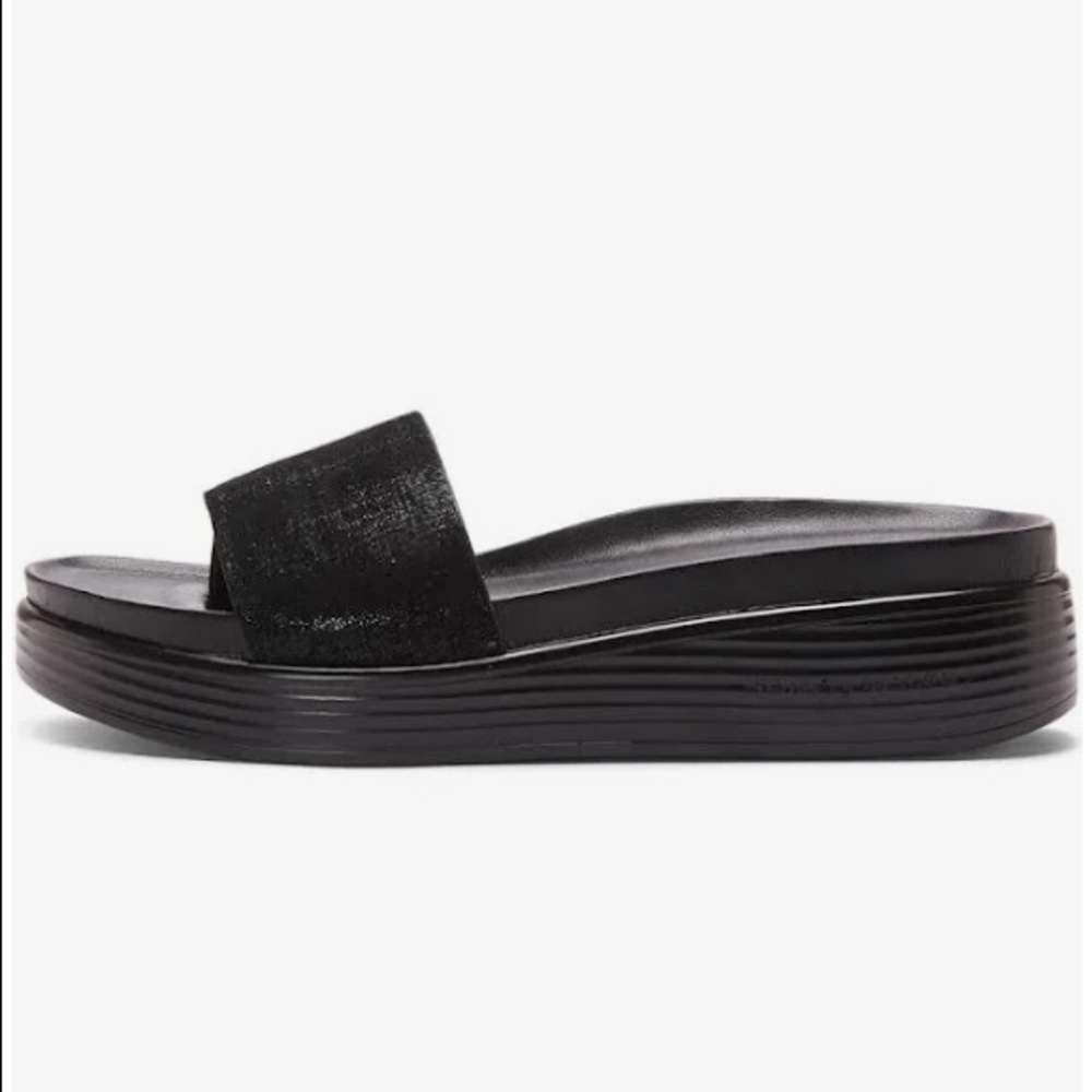 Donald J. Pliner Black Slide Sandals